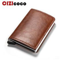 New Men Antitheft Card Holder Fashion Metal Credit Card