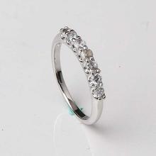 Ouxi Silver/White Zircon Embellished Crown Ring For Women-K40024