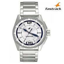 Fastrack Silver Dial Metal Strap Analog Watch For Men – 3089SM01
