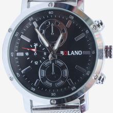 Silver Analog   Stainless Steel Quartz Watch For Men