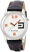 Titan Youth Analog White Dial Men's Watch 1588SL01