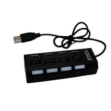 Aafno Pasal 4 Port USB 2.0 Hub - Black