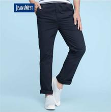 JeansWest Cotton NAVY  Pants For Men