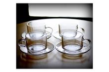 Glass Cup/Plate (Set of 4)