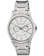 Titan White Dial Analog Watch For Men - 1802SL02