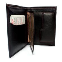 Wenz genuine Leather Wallet For Men Coffee Brown with Bluebook Slot Extra