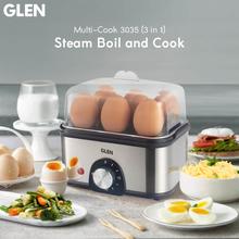 Glen 3-in-1 Electric Multi Cooker Egg Boiler, Steam, Cook & Boil, 350W