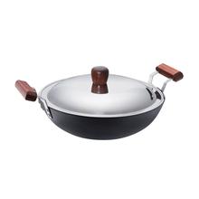 Hawkins Futura Deep Fry Pan With Stainless Steel Lid (Hard Anodized)- 4 L/30 cm