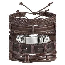 17KM Vintage Multiple Charm Bracelets Set For Men Woman
