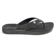 aeroblu Black Solid V-Strap Sandals For Women - IB48