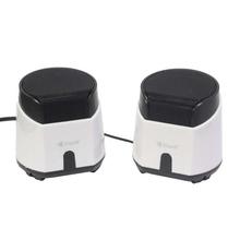 Kisonli K500 USB 2.0 Multimedia Wired Speaker - White/Black