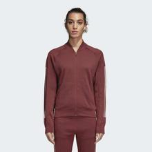 Adidas Maroon ID Bomber Athletics Jacket For Women - CZ2942