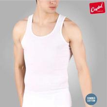 Crystal White Rib Vest RN For Men - CA-302