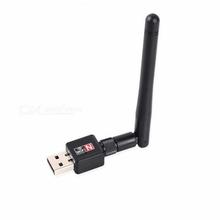 Wireless Wifi Receiver & Adapter With Antenna-Black