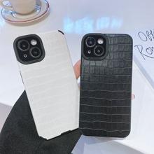 Crocodile Leather Silicone Case Cover for iPhone 15 14 11 XS Max iPhone 13 Pro Max 12 X XR 7 8 Plus