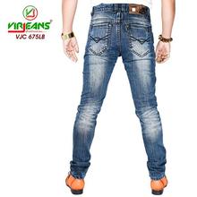 Virjeans Skinny Grunge Denim (Jeans) Choose Pant Stretchable (Light Blue) (VJC 675)