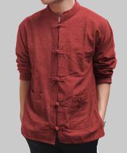 Maroon Linen Pre-Washed Casual Shirt For Men