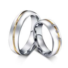 Couple Wedding Ring For Women Men Stainless Steel