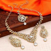 Sukkhi Traditional Gold Plated Stone Necklace Set For Women