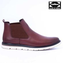 Caliber Shoes Wine Red Chelsea Boots For Men - (W B 481 C )