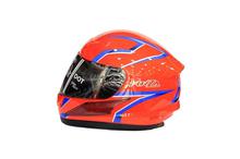 Index Red Forza Single Visor Helmet For Men