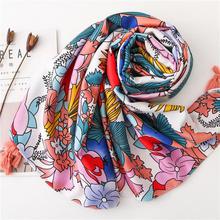 Korean Style Sun Protection Premium Printed Scarves For