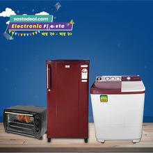 Combo of Videocon 7.3Kg Semi Automatic Top Load Washing Machine + Videocon 172L Single Door Refrigerator + Electron 19 Ltr Electric Oven