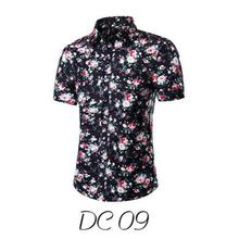 2018 new Hawaiian men's casual short-sleeved shirt