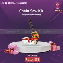 Combo Deal of Gasoline Chain Saw and Safety Goggles