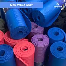 NBR Yoga Mat  10 MM Anti Skid Yoga Mat With Carry Strap-Color May Vary