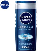 NIVEA MEN Shower Gel, Cool Kick Body Wash, Men, 250ml