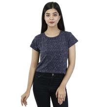 Printed Cotton Crop T-Shirt For Women