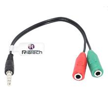 3.5mm Stereo Audio Jack Splitter Cable Adapter For Mobiles,Laptop,PC