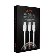 VIDVIE 3 in 1 Fast Charging Cable CB413