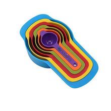 Navisha  6 Pcs/Set Colorful Plastic Baking Measuring Spoons