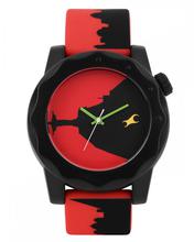 Fastrack Unisex Plastic Analog Black & Red Watches - 38022Pp10J