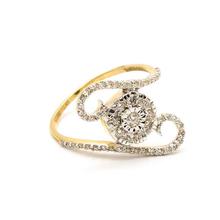 18K Gold Diamond Ring For Women DRG-6504