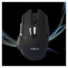 iMice 1700 Silent Ergonomic 2.4GHz Wireless Mouse-Black