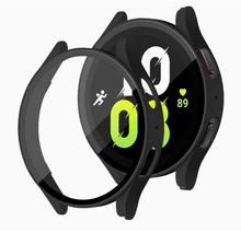Full Screen Protector Case for Samsung Galaxy Watch 5- 44mm Watch Cover Soft TPU Plated Protective Frame Cover