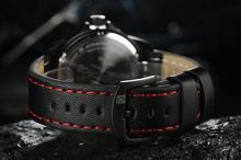 NaviForce NF9061 Date/Day Function Analog Watch For Men - Black/Red