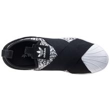 Kapadaa: Adidas Grey/Black Superstar Slip-On Training Shoes For Women – BY9141
