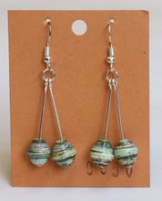 Handmade paper drop earing