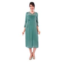 Nine Maternity Green Casual Wear Dress For Women - 5213