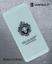 Impact 9h Full Glue Tempered Glass For Redmi S2 -White