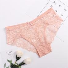 3 Pieces Panties Woman Underwear Briefs Sexy Lace Breathable