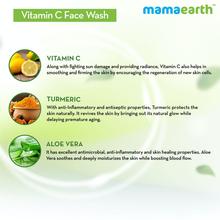 mamaearth Vitamin C Face Wash With Vitamin C & Turmeric for Skin Illumination - 100ml