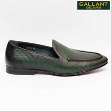 Gallant Gears Green Slip on Formal Leather Shoes For Men - (139-15)