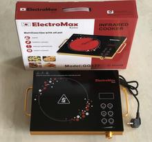 Electromax Infrared Cooker Ceramic Electric Hot Plate For Cookstove Dual Control Infrared Portable Countertop Burner Glass Plate 2000Wt