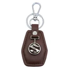 Brown Suzuki Logo Design Keyring