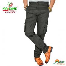 Virjeans Cotton (Twill) Cargo (Box) Pant Olive-(VJC 678)